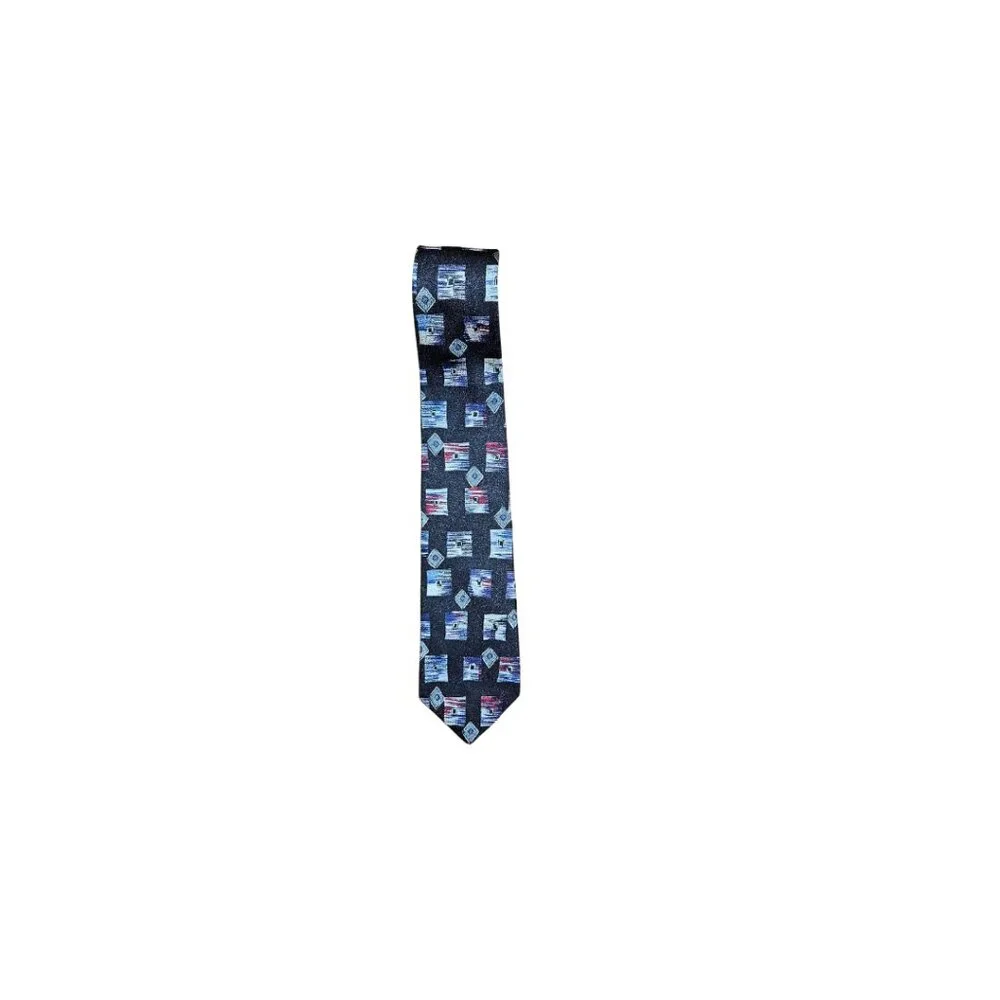 Vintage Club Room Boy's 100% Silk Abstract Tie